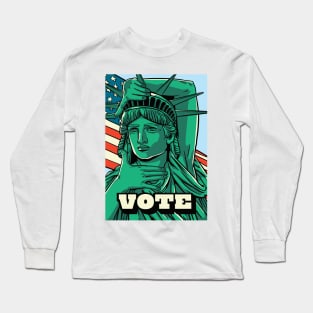 Statue of Liberty Vote Long Sleeve T-Shirt